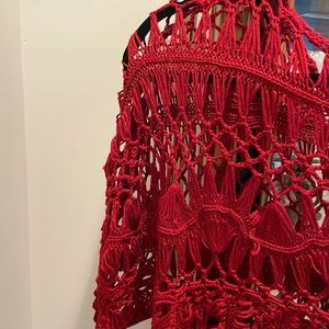 Beautiful red crochet top